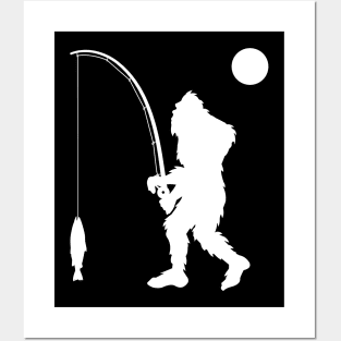 Bigfoot Fishing Posters and Art